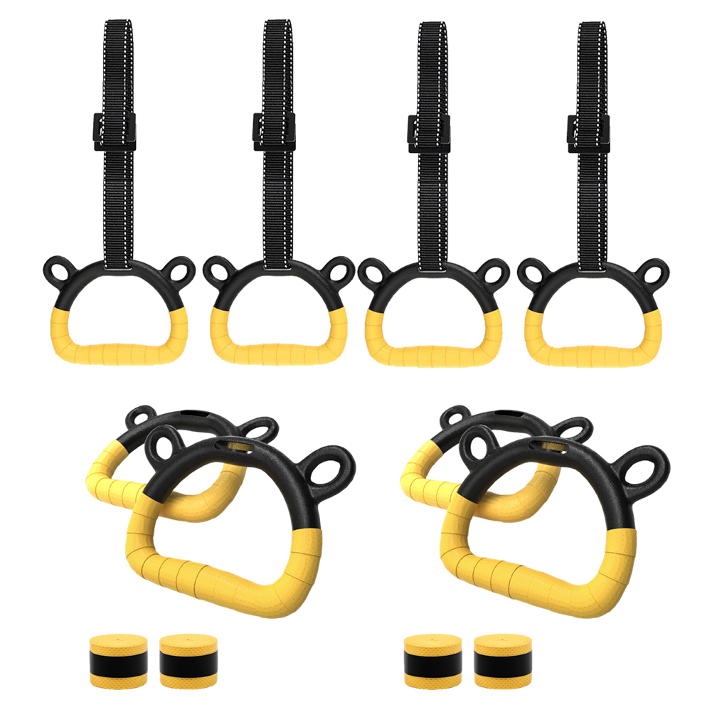 Outdoor Sport Bar - Gym Ring Buckles with Adjustable Straps