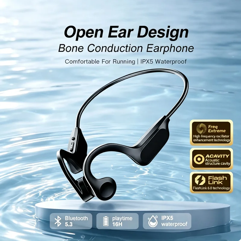 Outdoor Sport Field - X7 Bone Conduction Earphone 16 Hours