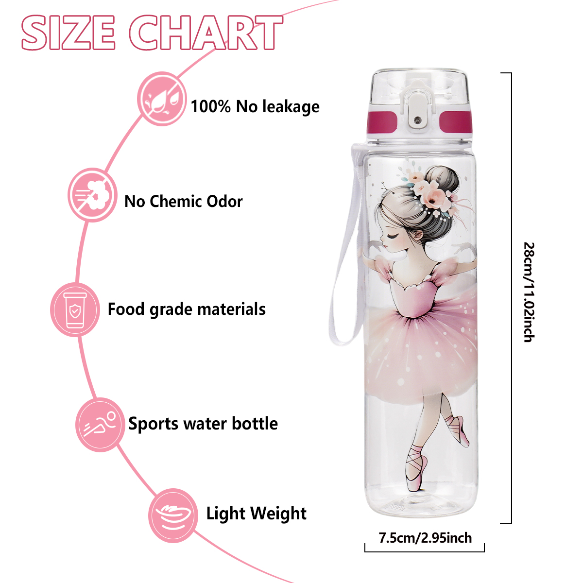 Ballerina Print 1000ml Sports  - огляд і ціна Outdoor Sport Field
