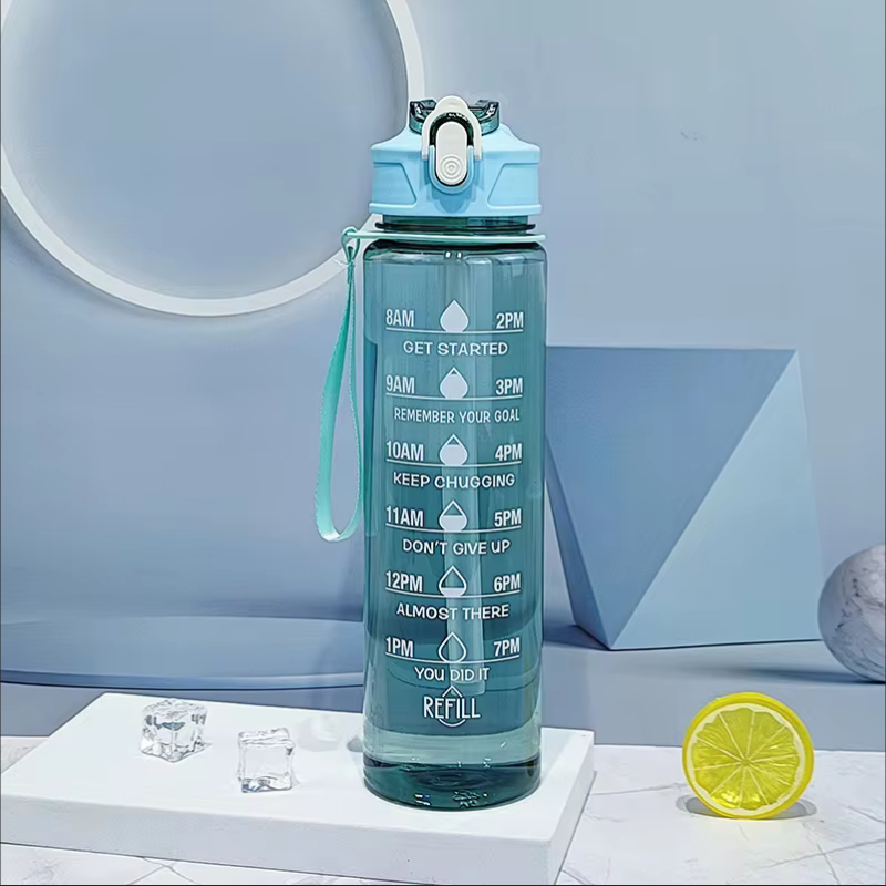 900ml Sports Bottle With Time  - огляд і ціна Outdoor Sport Field