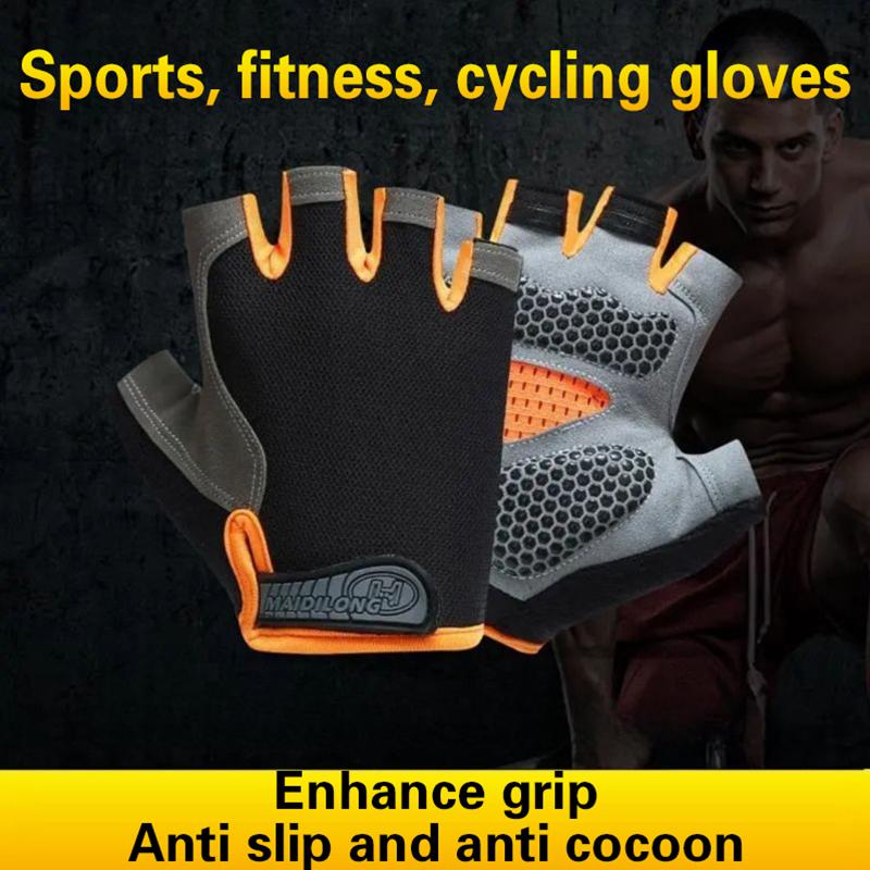 Unisex Half Finger Cycling Glo - огляд і ціна Outdoor Sport Gloves